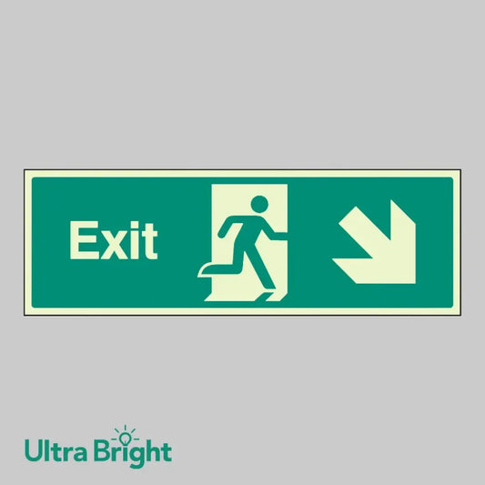 Exit arrow down right