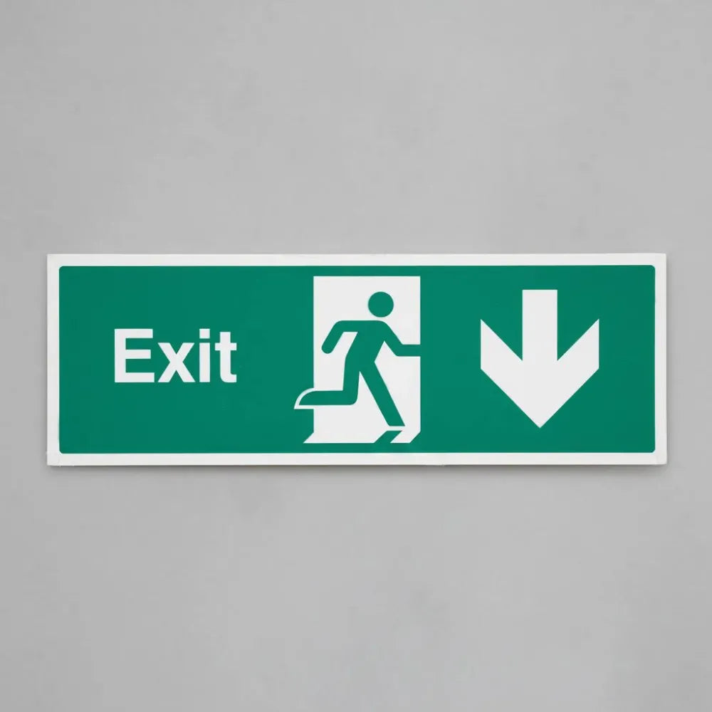 Exit arrow down