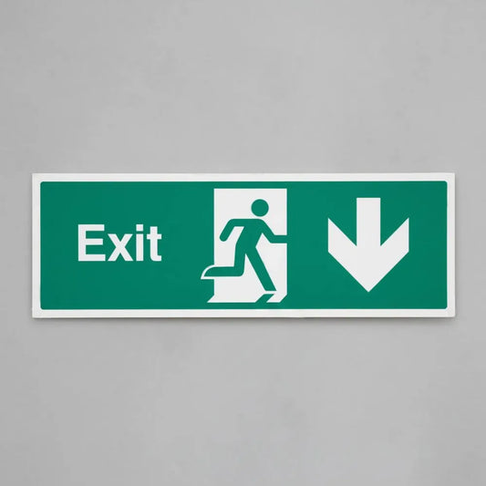 Exit arrow down