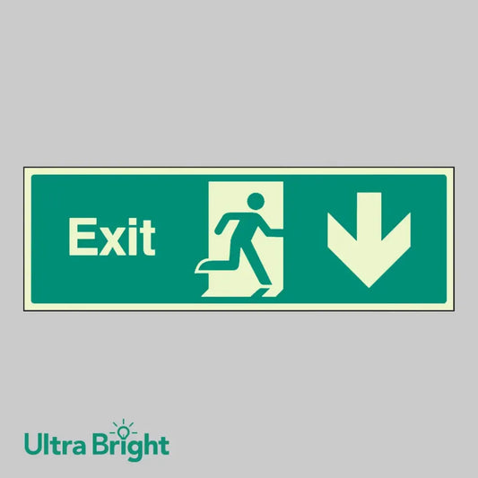 Exit arrow down