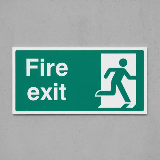 Final fire exit right symbol