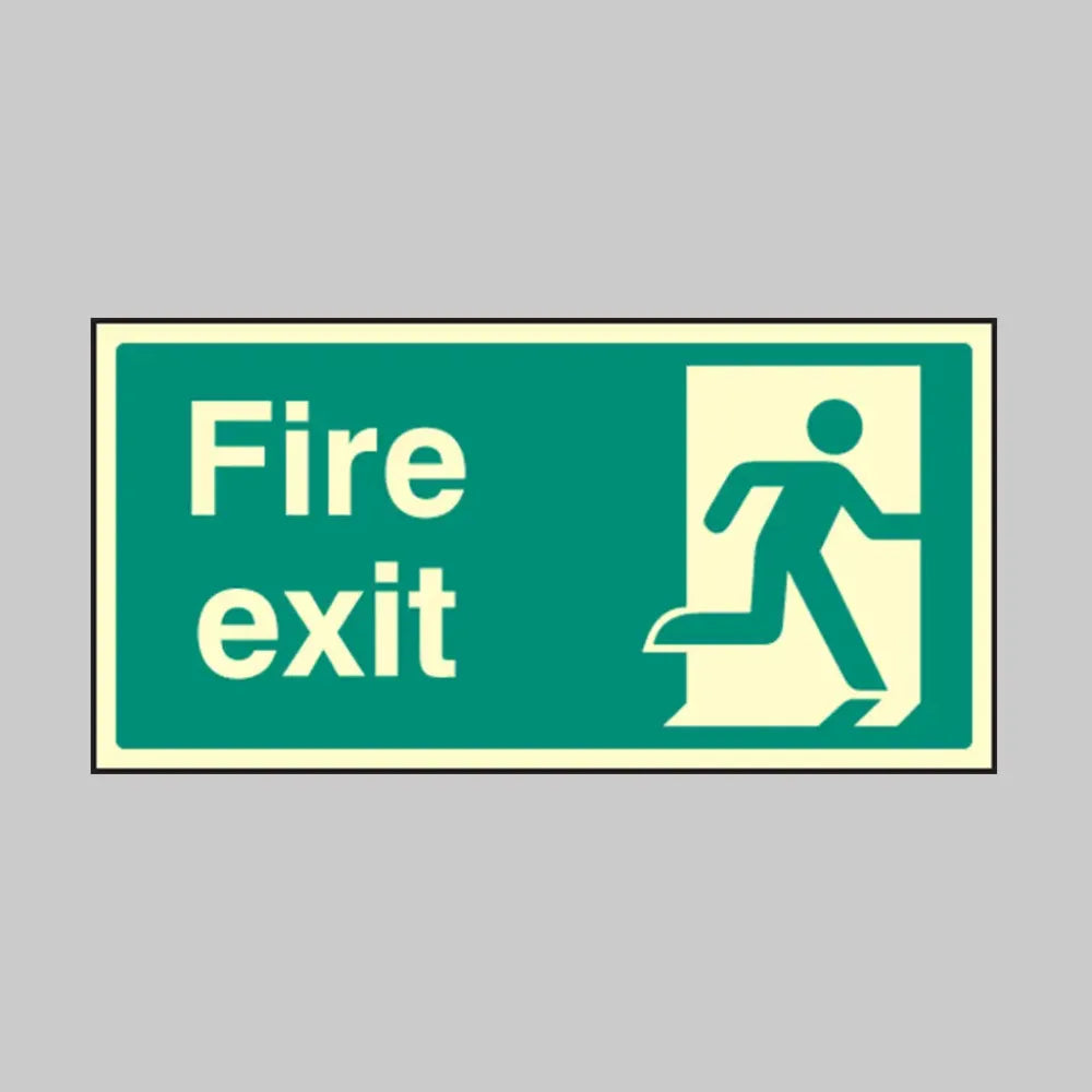 Final fire exit right symbol