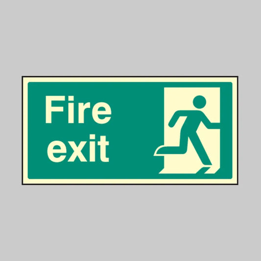 Final fire exit right symbol
