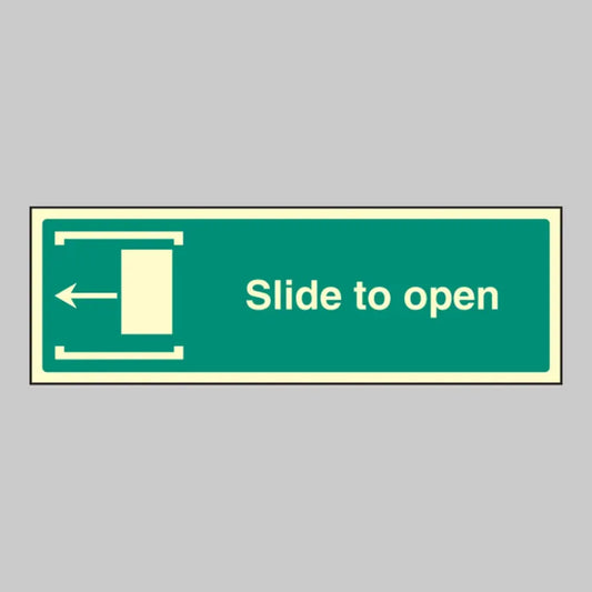Slide to open left