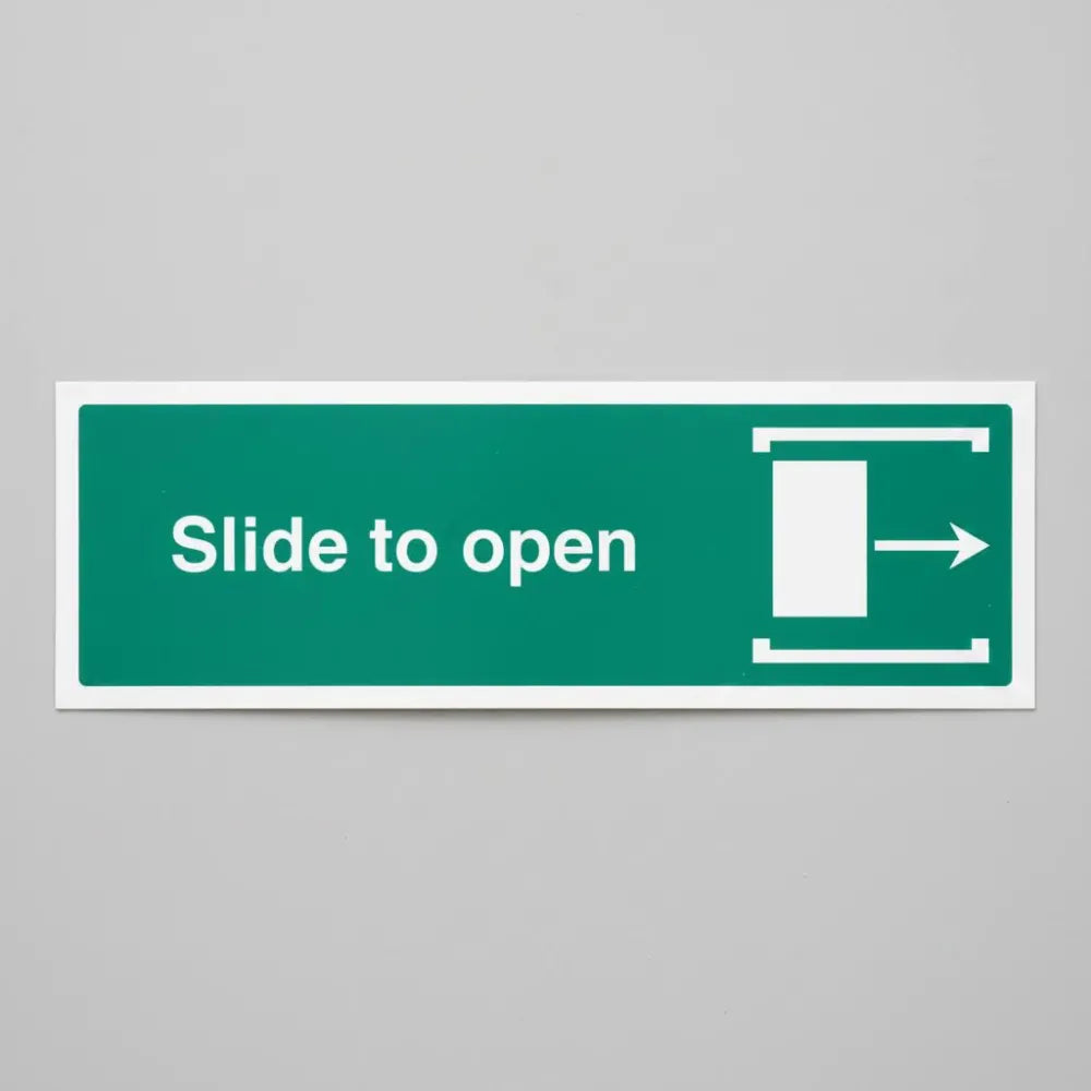 Slide to open right