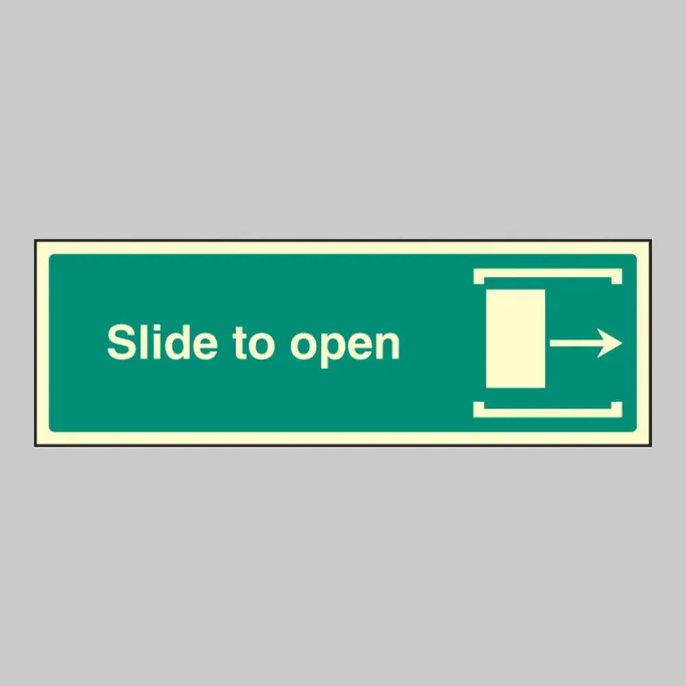 Slide to open right