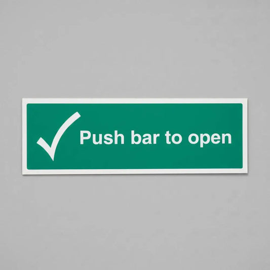 Push bar to open