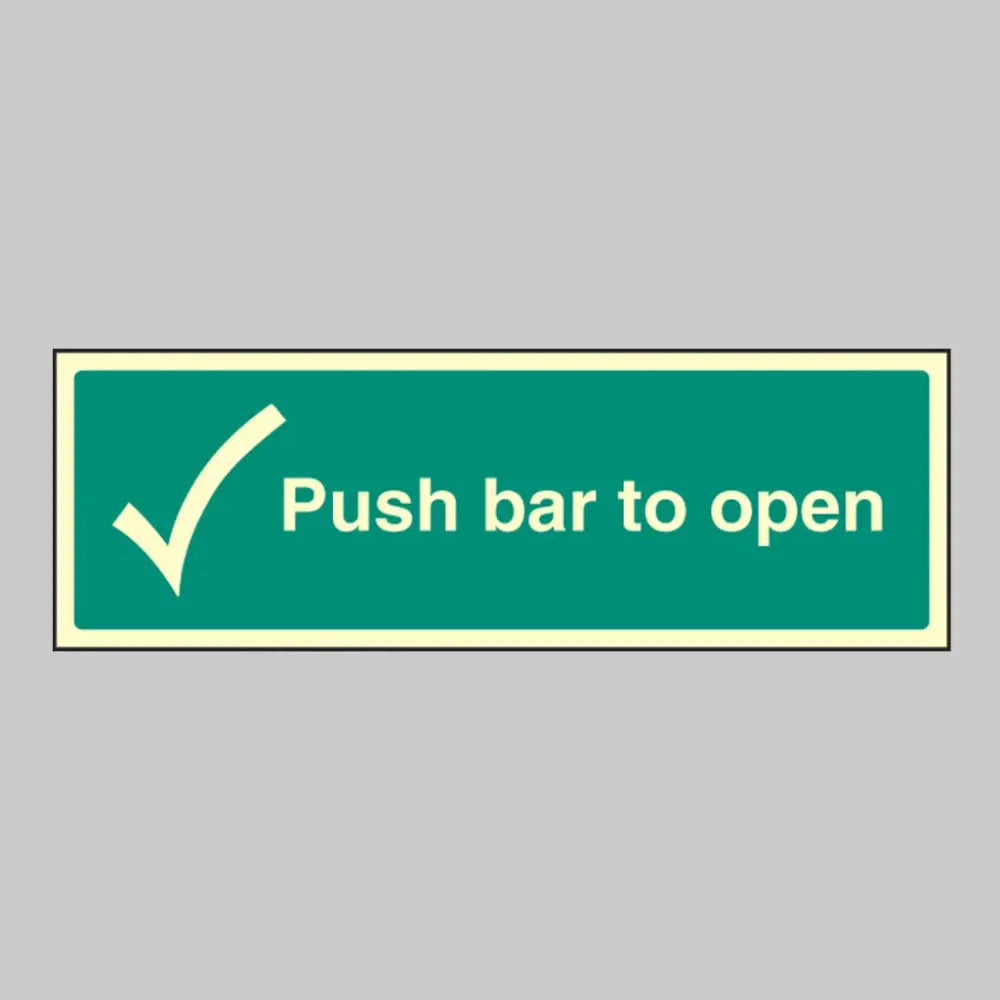 Push bar to open