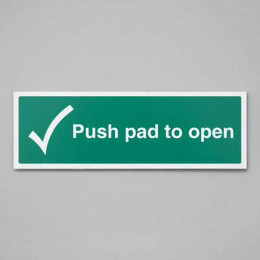 Push pad to open