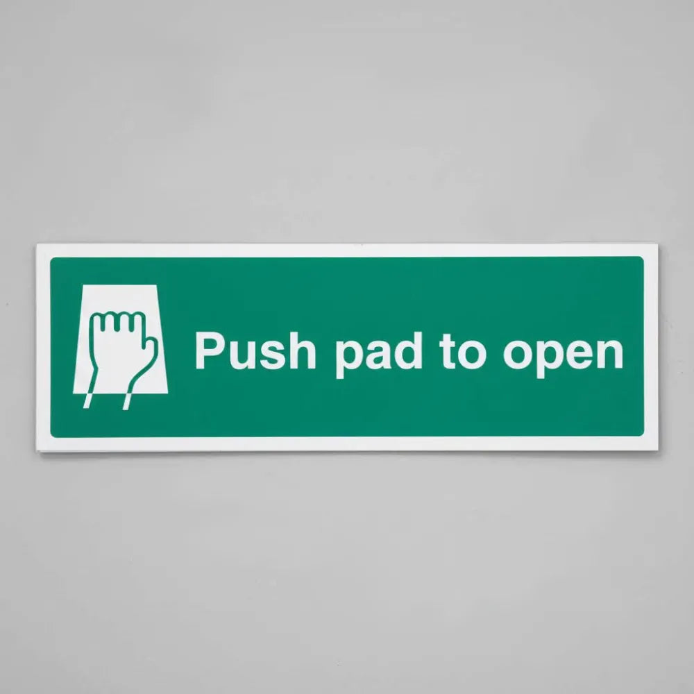 Push pad to open