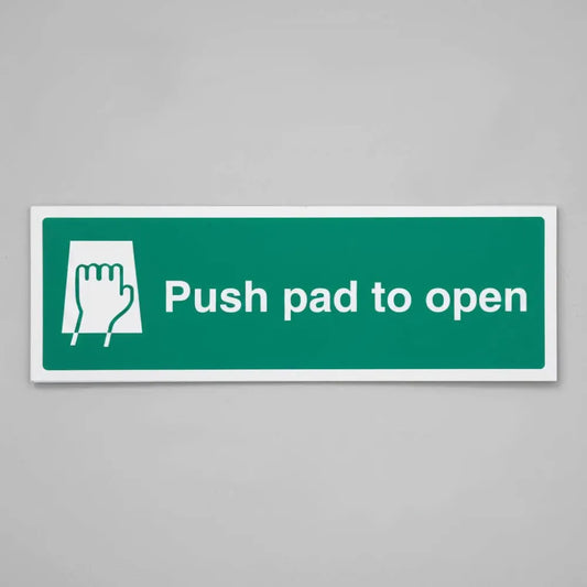 Push pad to open