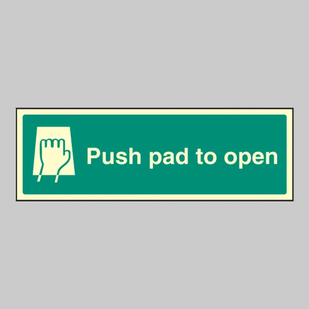 Push pad to open