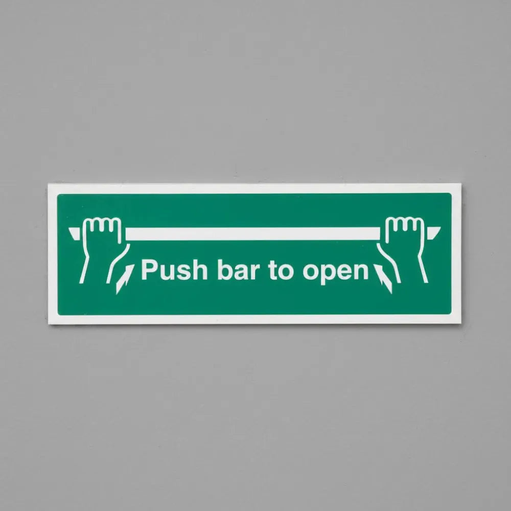 Push bar to open
