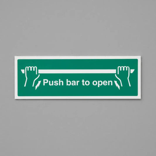 Push bar to open
