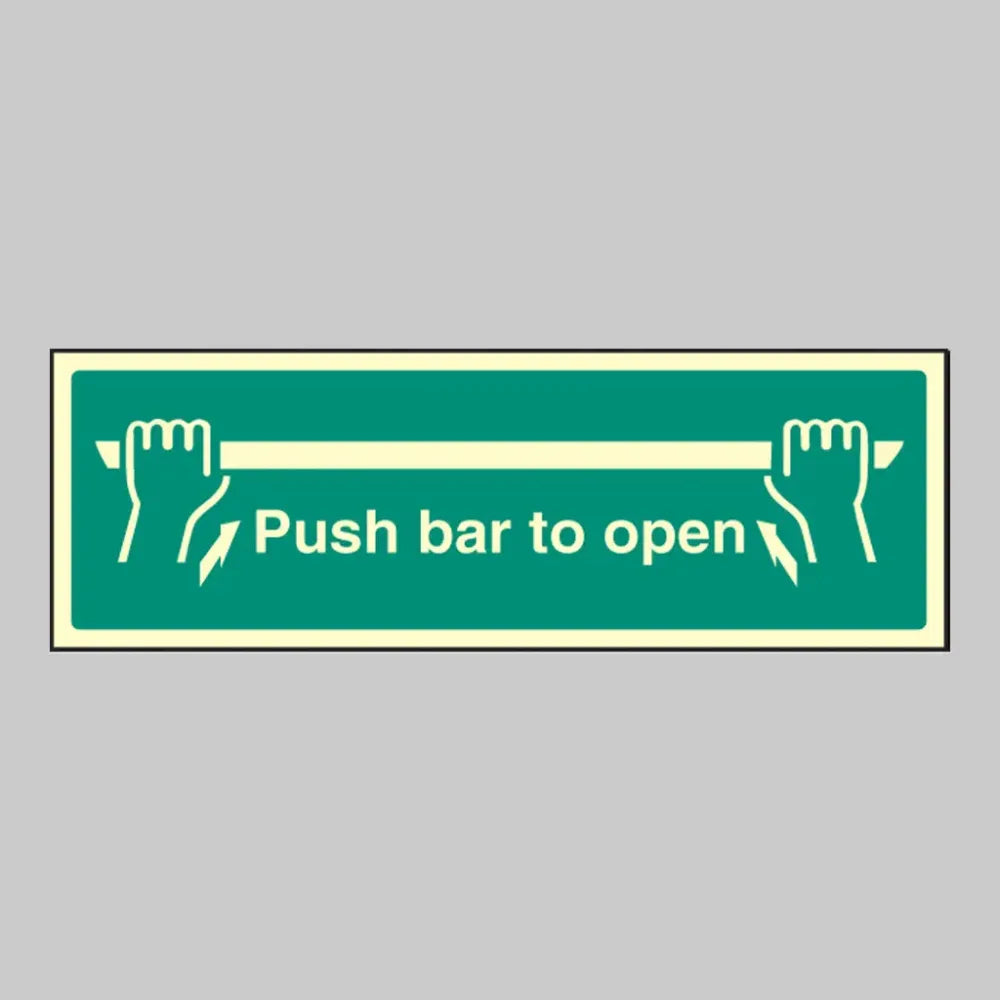 Push bar to open