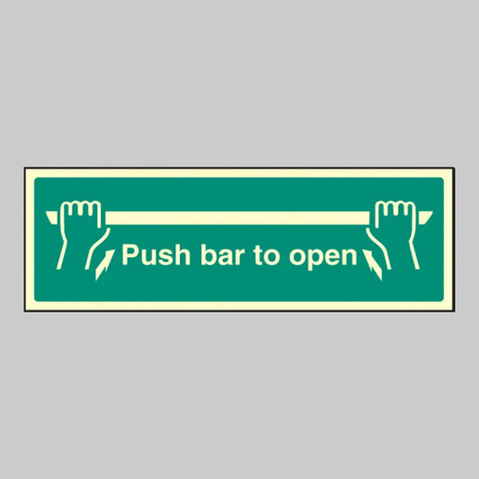Push bar to open
