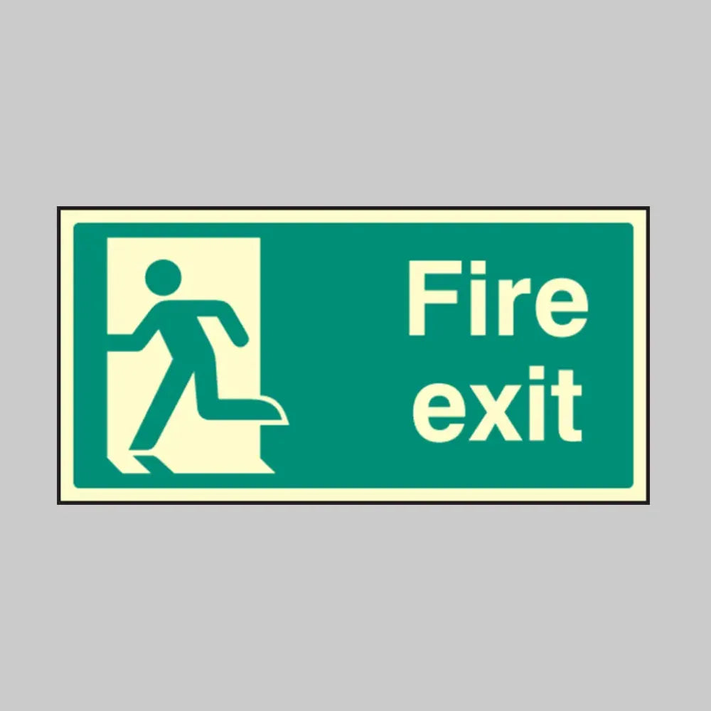 Final fire exit left symbol