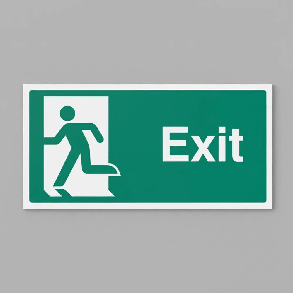 Final exit left symbol
