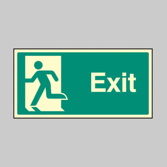 Final exit left symbol