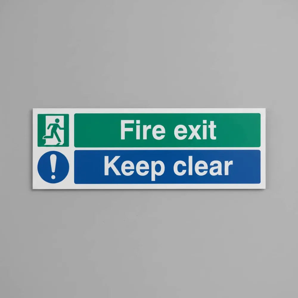 Fire exit keep clear
