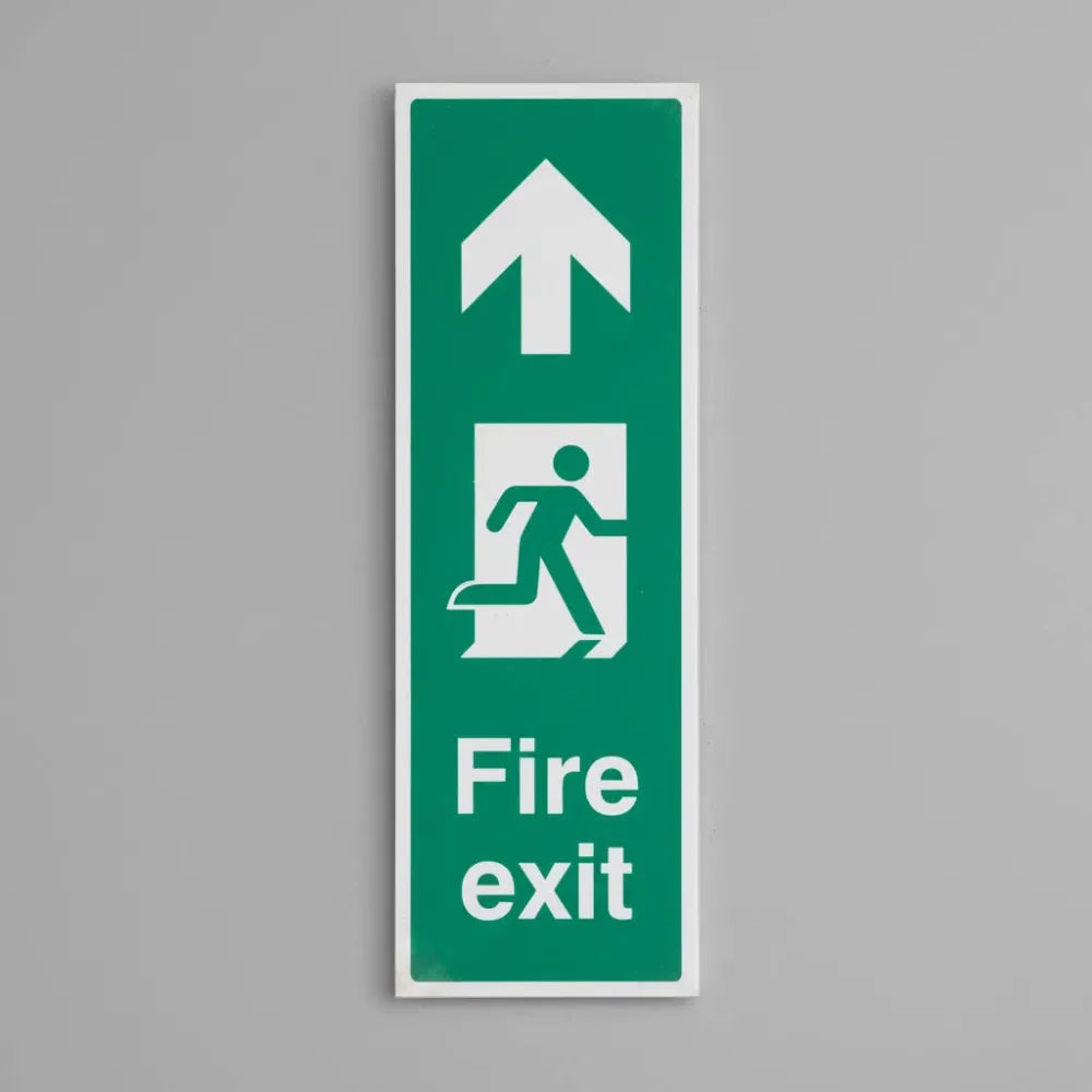 Fire exit arrow up (portrait)