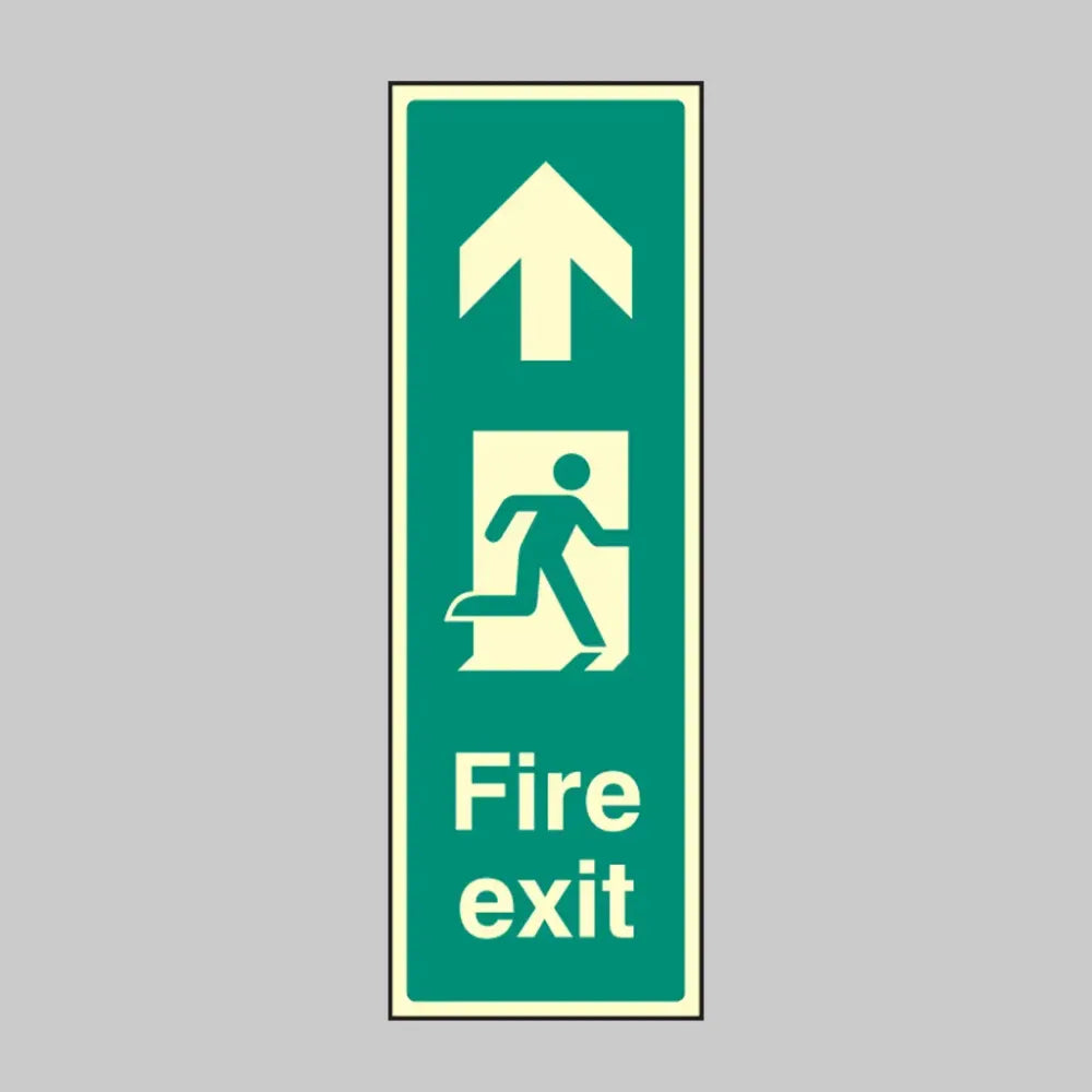 Fire exit arrow up (portrait)