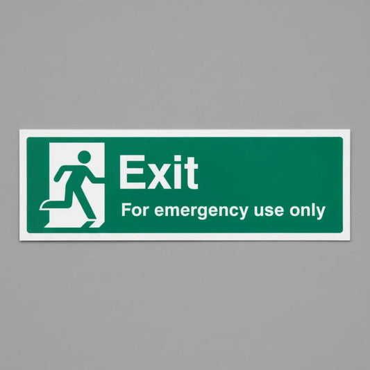 Exit for emergency use only