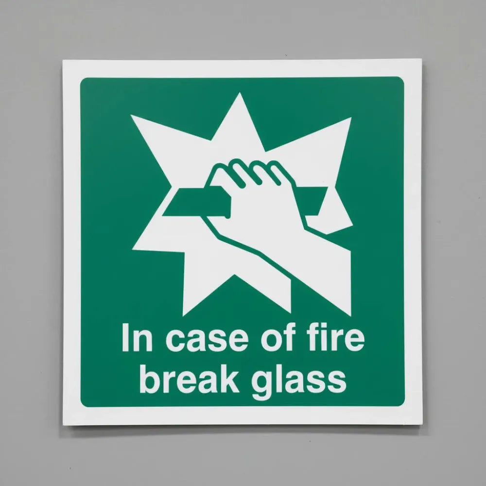 In case of fire break glass