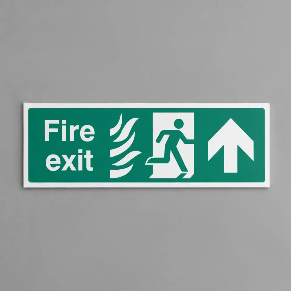 Fire exit arrow up - HTM