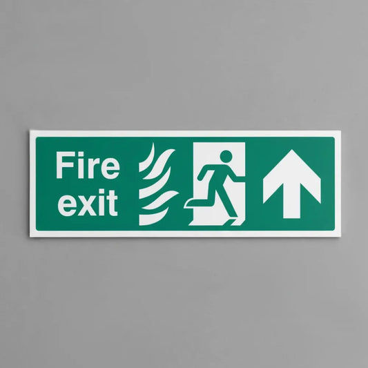 Fire exit arrow up - HTM