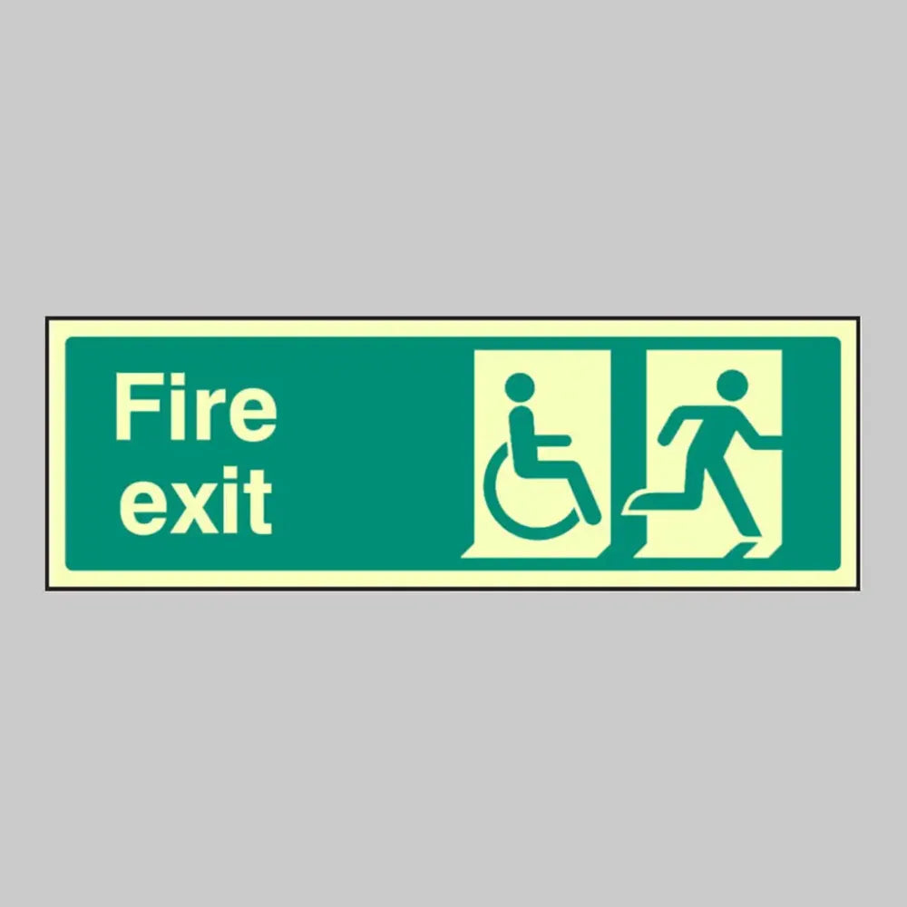 Disabled final fire exit