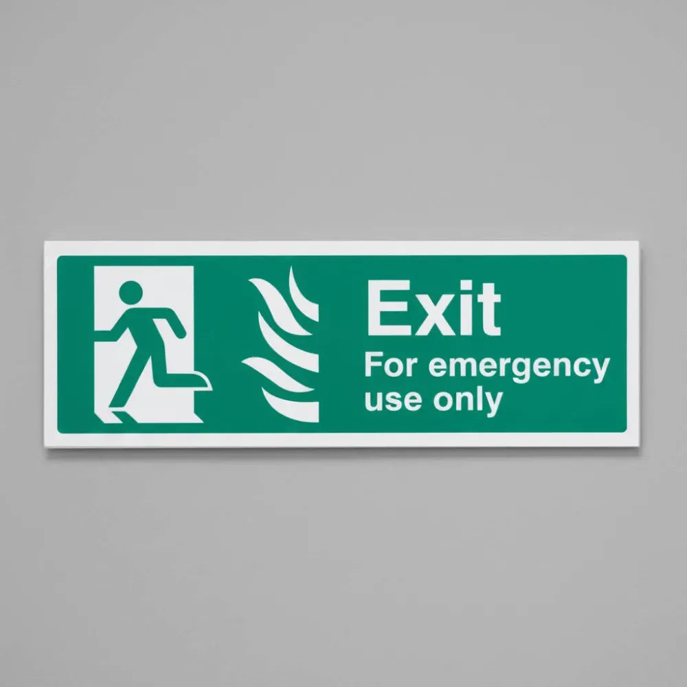Exit for emergency use only left - HTM