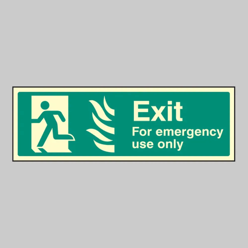 Exit for emergency use only left - HTM