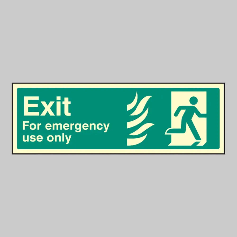 Exit for emergency use only right - HTM