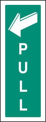 22071S Pull Self Adhesive Vinyl (75x200mm) Safety Sign