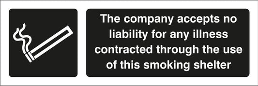 23084G The company accepts no liability for any illness... Self Adhesive Vinyl (300x100mm)