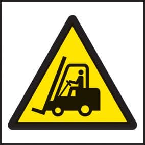 24222F Forklift symbol Self Adhesive Vinyl (200x200mm) Safety Sign