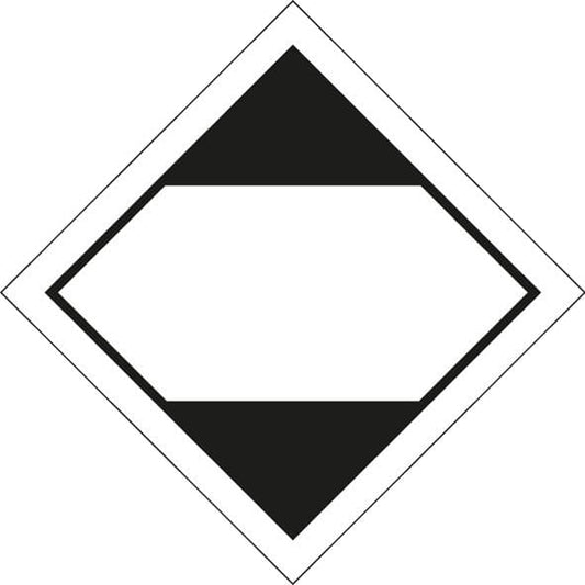 24557U LQ diamond (ADR 2011) Self Adhesive Vinyl (100x100mm) Safety Sign