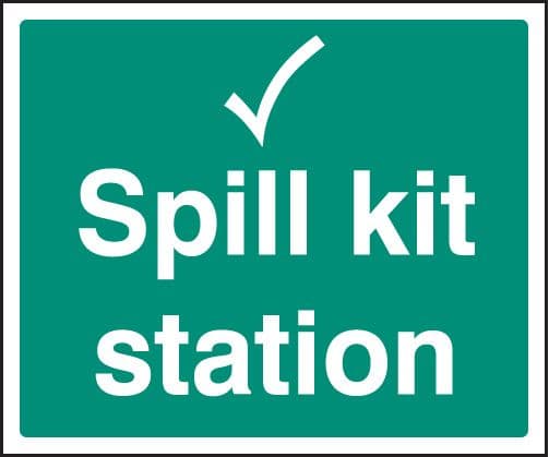 26048H Spill kit station Self Adhesive Vinyl (300x250mm) Safety Sign