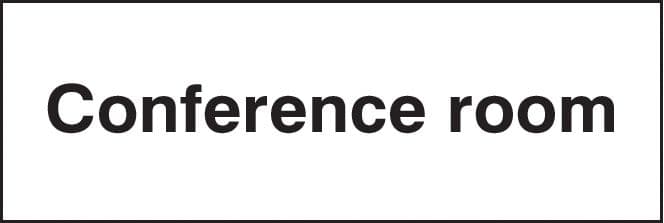 26425G Conference room Self Adhesive Vinyl (300x100mm) Safety Sign