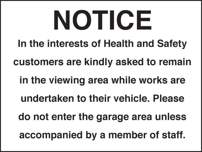26518E Notice in the interest of health Self Adhesive Vinyl (200x150mm) Safety Sign