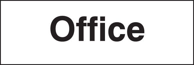 27015G Office Self Adhesive Vinyl (300x100mm) Safety Sign