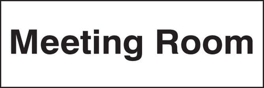 27020G Meeting Room Self Adhesive Vinyl (300x100mm) Safety Sign