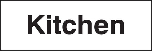27033G Kitchen Self Adhesive Vinyl (300x100mm) Safety Sign