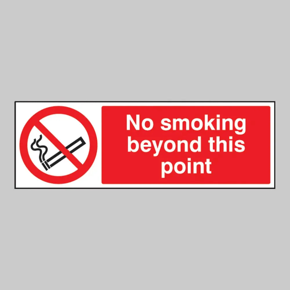 No smoking beyond this point