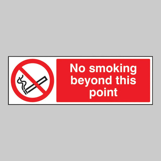 No smoking beyond this point