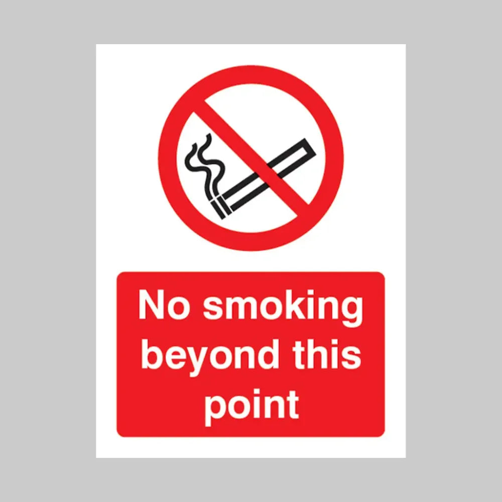 No smoking beyond this point