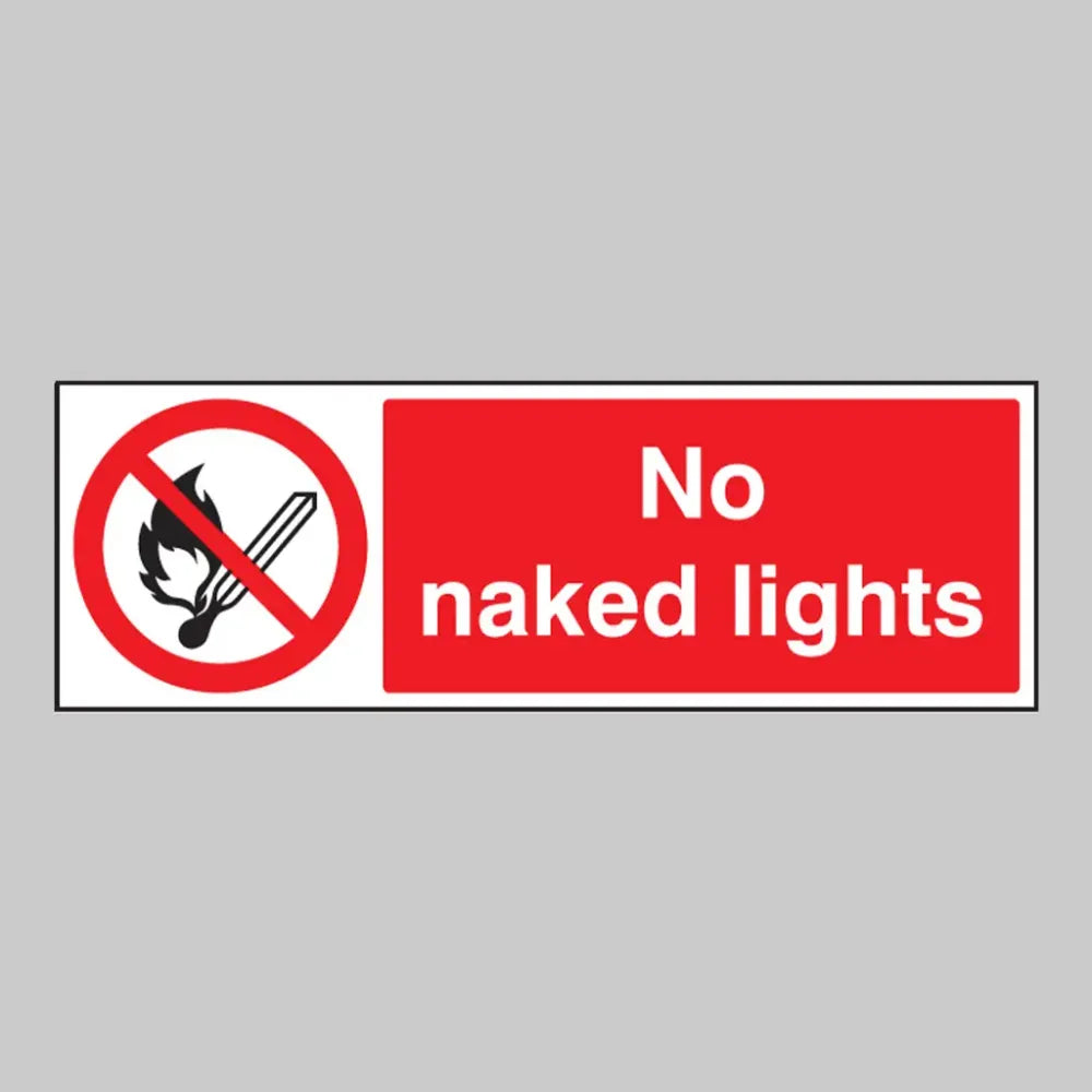 No naked lights