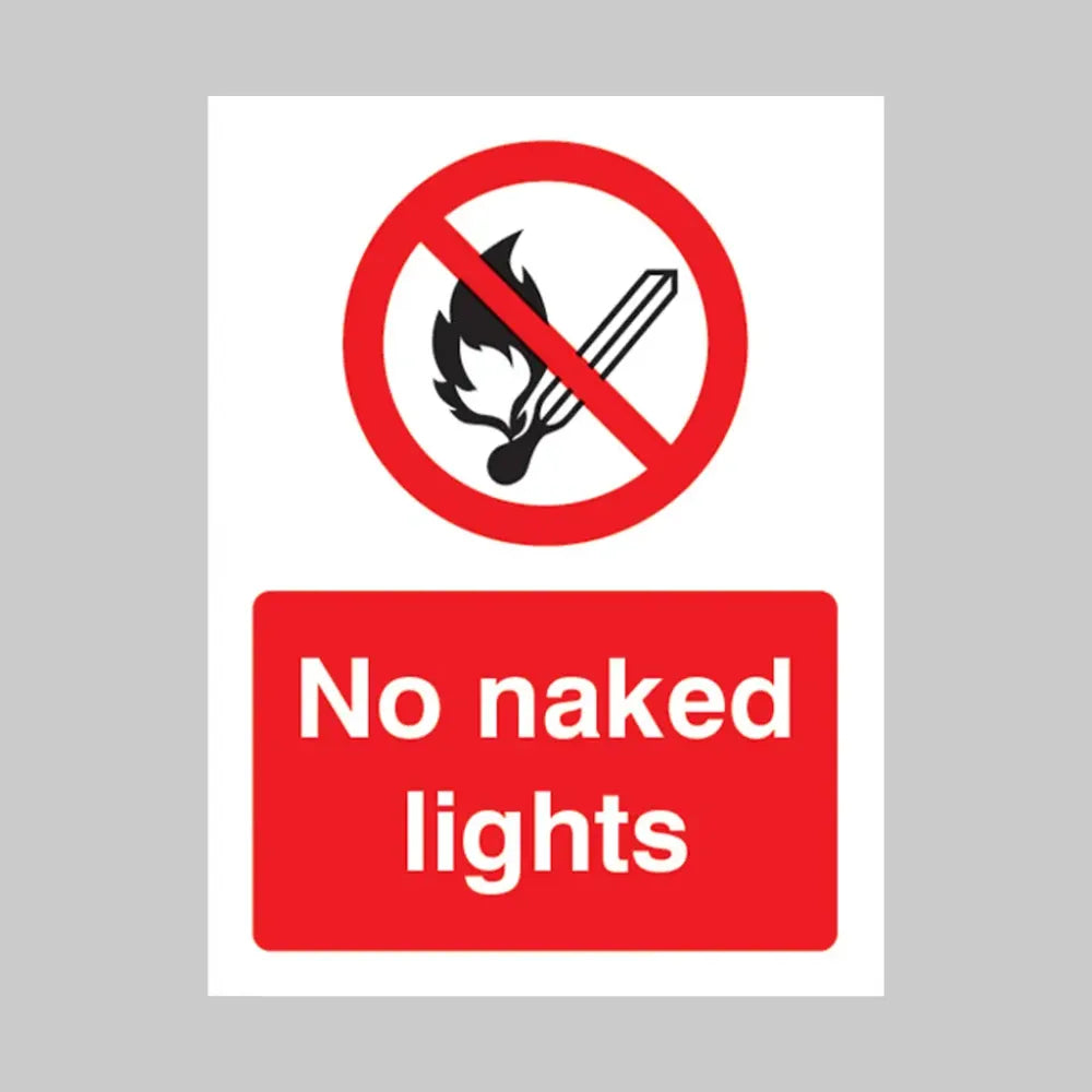 No naked lights