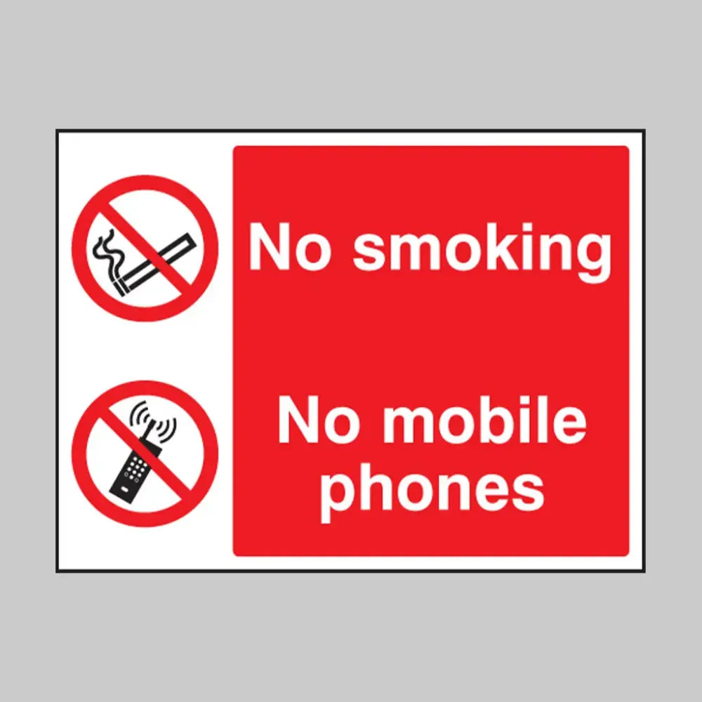 No smoking no mobile phones